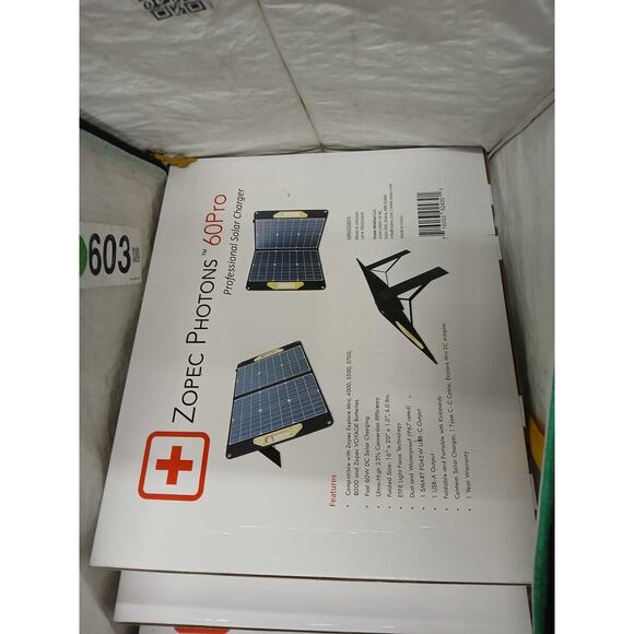 NWT Zopec PHOTONS 60PRO 60W Smart Solar - Picture 4 of 8